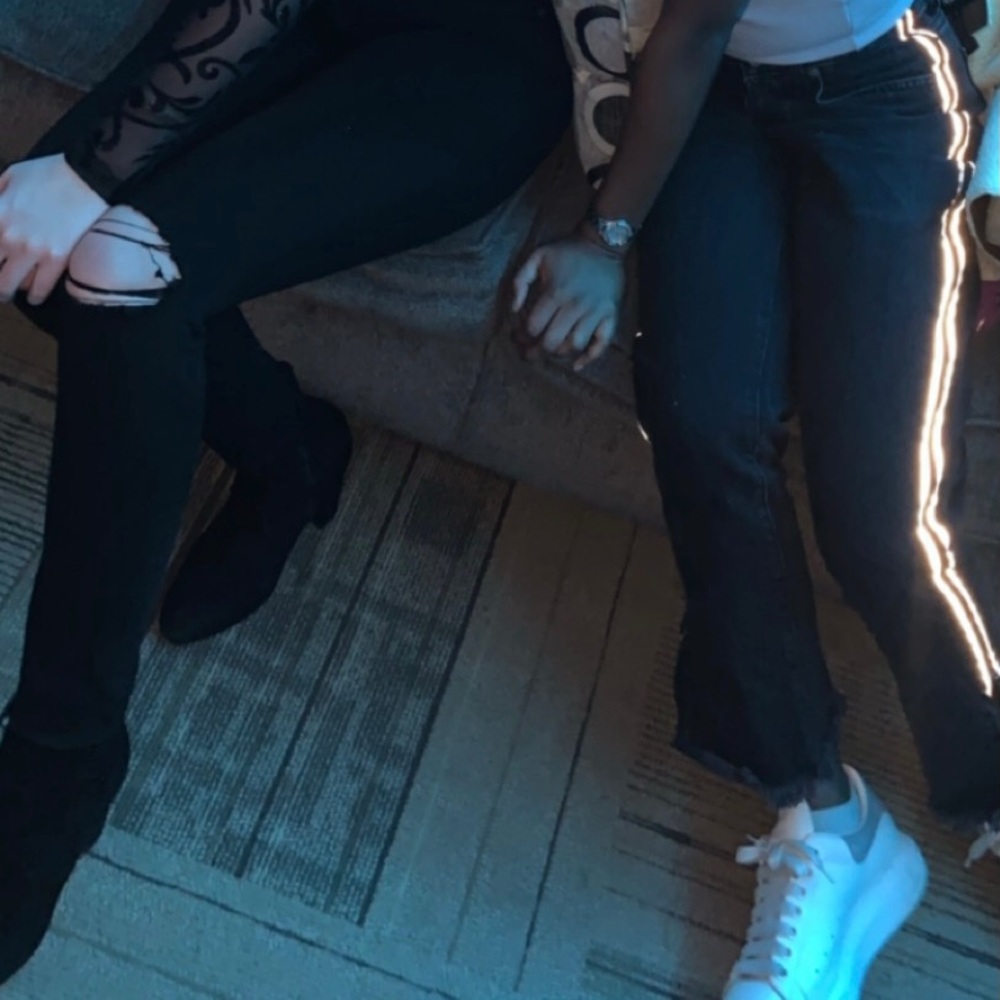 Black reflective jeans Carmar denim